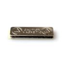 Magnethalter aus Metall mit Klebestreifen 13x45mm - (100 Stk.) Magnethalter aus Metall mit Klebestreifen 13x45mm - (100 Stk.)