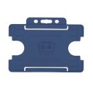 BioBadge Open Faced Holders Landscape - Pack of 100 / dkl. blau BioBadge Open Faced Holders Landscape - Pack of 100 / dkl. blau