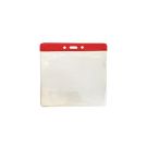 Kartenhalter horizontal Vinyl 93 x 114 mm - Farbbalken Rot Kartenhalter horizontal Vinyl 93 x 114 mm - Farbbalken Rot