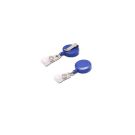 Jojo mit Gürtelclip Sicherhaltshalter gewebeverstärkt / blau Jojo mit Gürtelclip Sicherhaltshalter gewebeverstärkt / blau