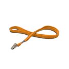Lanyard flach 10 mm Bull-Dog-Clip Orange Lanyard flach 10 mm Bull-Dog-Clip Orange