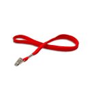 Lanyard flach 10 mm Bull-Dog-Clip Rot Lanyard flach 10 mm Bull-Dog-Clip Rot