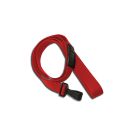 Lanyard flach 10 mm Kunststoffhaken Break-Away Rot Lanyard flach 10 mm Kunststoffhaken Break-Away Rot