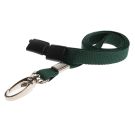 10mm rPET Lanyards w Metal Lobster Clip - dkl. grün 10mm rPET Lanyards w Metal Lobster Clip - dkl. grün