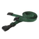 10mm rPET Lanyards With Plastic J-Clip - dkl. grün 10mm rPET Lanyards With Plastic J-Clip - dkl. grün