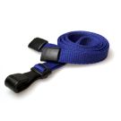10mm rPET Lanyards With Plastic J-Clip - Navy blau 10mm rPET Lanyards With Plastic J-Clip - Navy blau