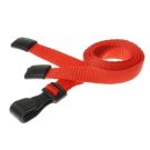 10mm rPET Lanyards With Plastic J-Clip - rot 10mm rPET Lanyards With Plastic J-Clip - rot