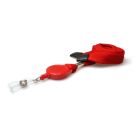 16mm rPET Flexiweave Lanyards Card Reel - rot 16mm rPET Flexiweave Lanyards Card Reel - rot
