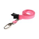 10mm rPET Lanyards w Metal Lobster Clip - rosa 10mm rPET Lanyards w Metal Lobster Clip - rosa
