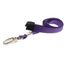 10mm rPET Lanyards w Metal Lobster Clip - lila 10mm rPET Lanyards w Metal Lobster Clip - lila
