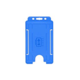 BioBadge Open Faced Holders, Portrait - Pack of 100 / hellblau