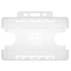 BioBadge Dual-Sided Holders Landscape - Pack of 100 / transparent