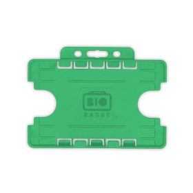 BioBadge Dual-Sided Holders Landscape - Pack of 100 / hellgrün