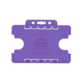 BioBadge Dual-Sided Holders Landscape - Pack of 100 / lila