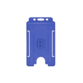 BioBadge Open Faced Holders, Portrait - Pack of 100 / blau