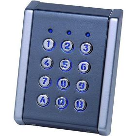 XPR NW/AP Wiegand Tastaturleser (Metalltastatur, Aluminium Grau/Chrom)